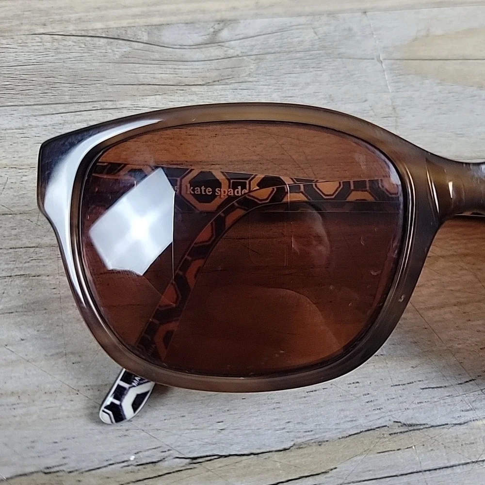Kate Spade LINA OX25 Eyeglasses Brown Grain 50-17-135 Flex Hinges Frames Only‎